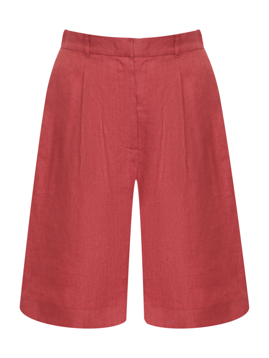 Max Mara Шорты из льна с защипами
