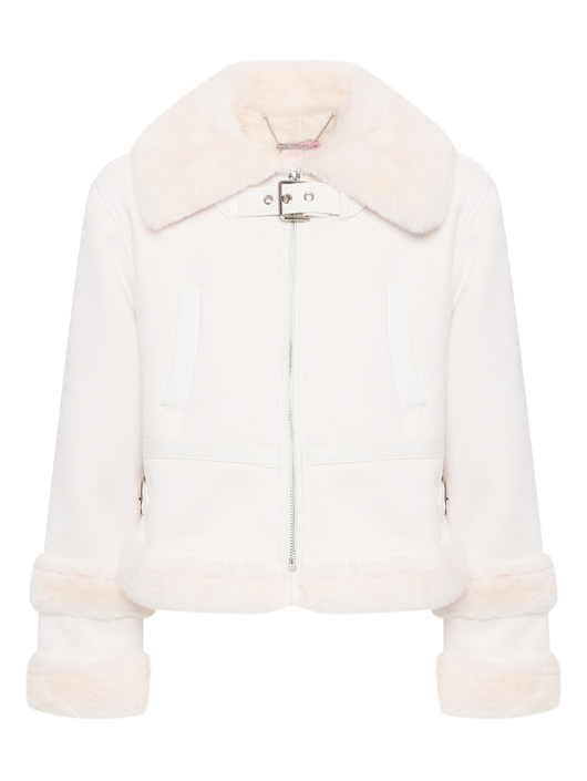 Miss Blumarine Дубленка прямого кроя