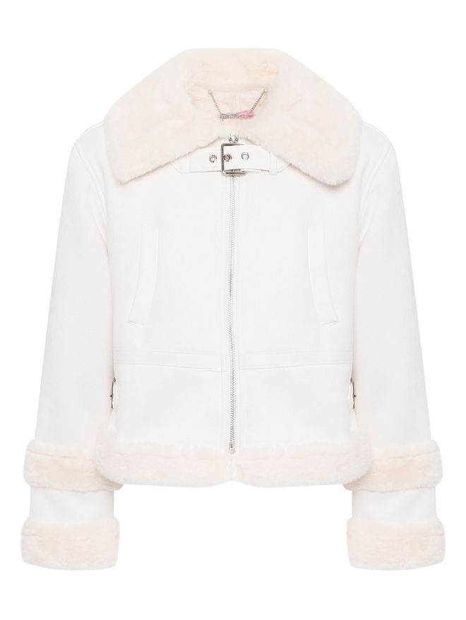 Miss Blumarine Дубленка прямого кроя