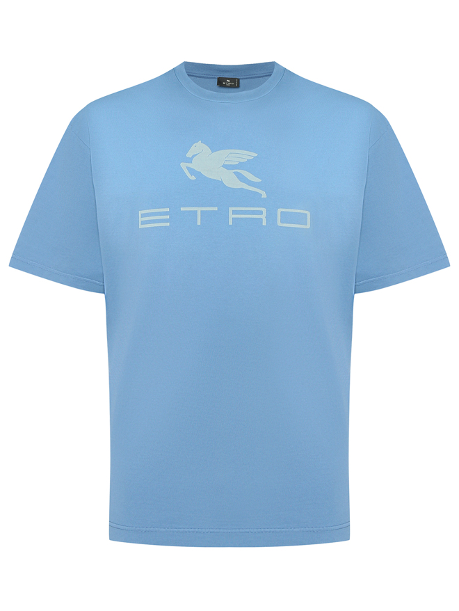 Etro Футболка из хлопка с логотипом