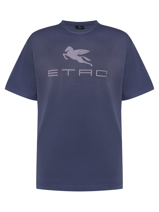 Etro Футболка из хлопка с логотипом