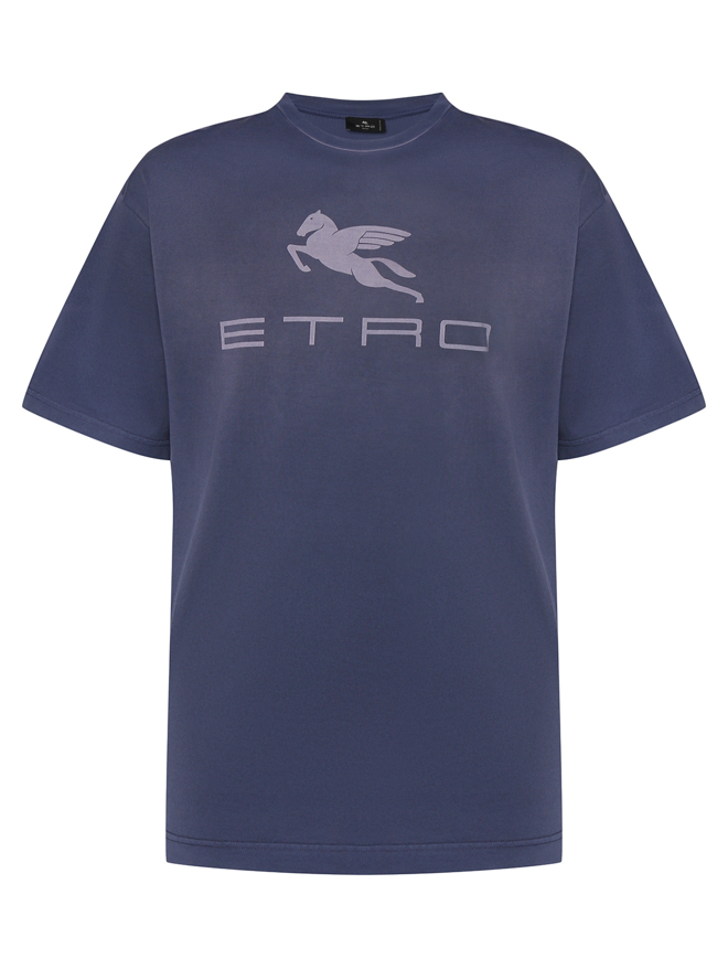 Etro Футболка из хлопка с логотипом