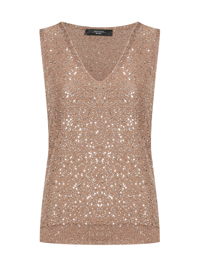 Weekend Max Mara Трикотажный топ с пайетками