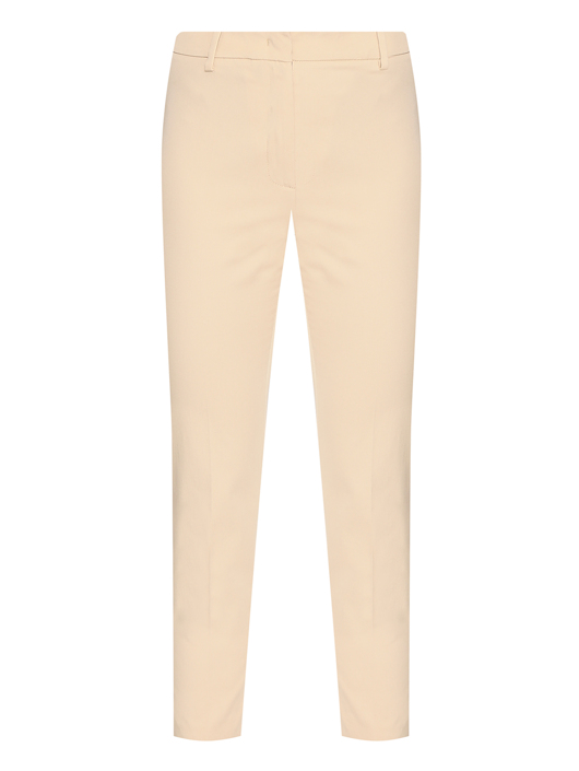 Weekend Max Mara Однотонные брюки из хлопка