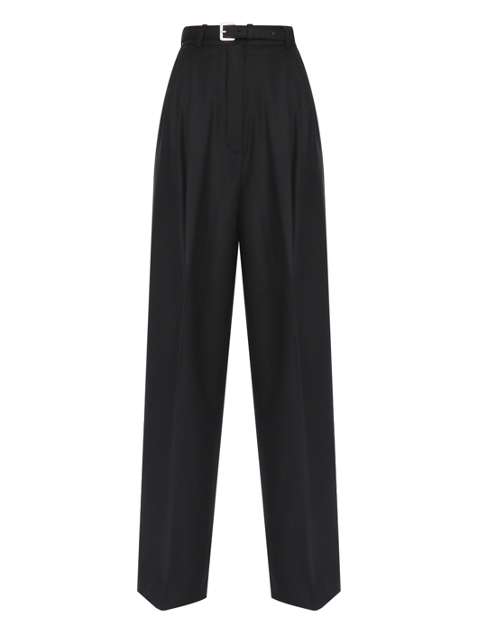 Sportmax Брюки из шерсти с ремнем в комплекте