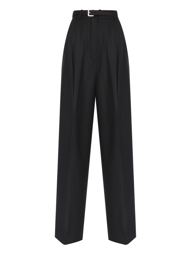 Sportmax Брюки из шерсти с ремнем в комплекте