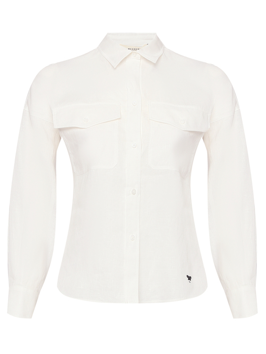 Weekend Max Mara Рубашка из льна с карманами