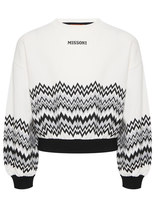 Missoni Свитшот с принтом и монограммой