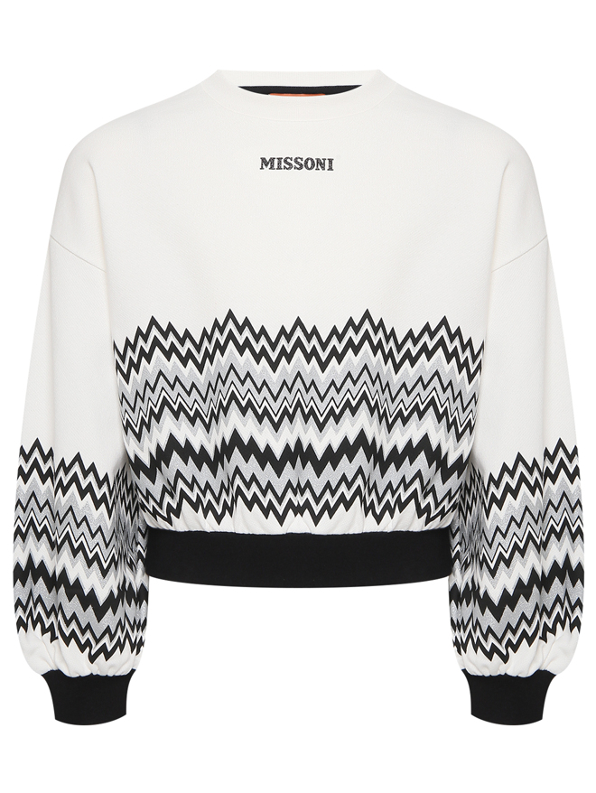 Missoni Свитшот с принтом и монограммой