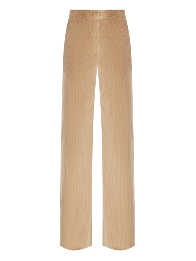 Max Mara Широкие брюки из вельвета
