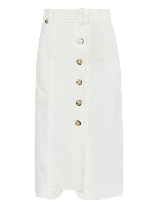 Sportmax Юбка из хлопка на пуговицах