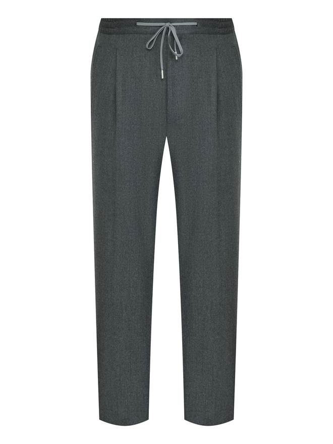 LARDINI Брюки из шерсти с защипами