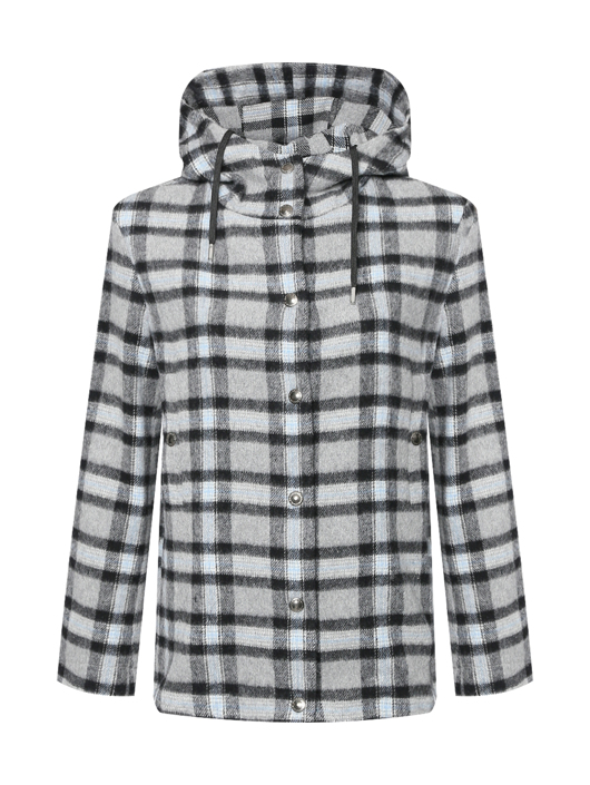 Ermanno Scervino Куртка из смешанной шерсти с узором клетка