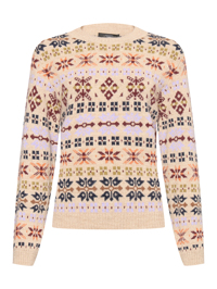 Weekend Max Mara Джемпер с круглым вырезом и узором