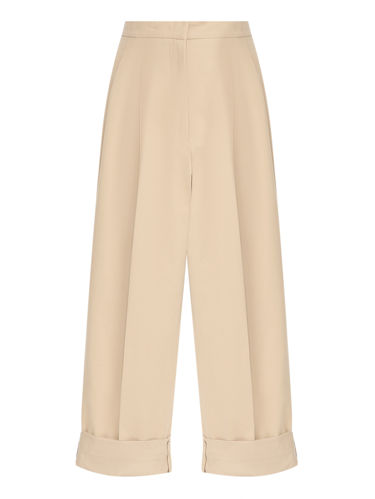 Weekend Max Mara Брюки из хлопка с подворотами