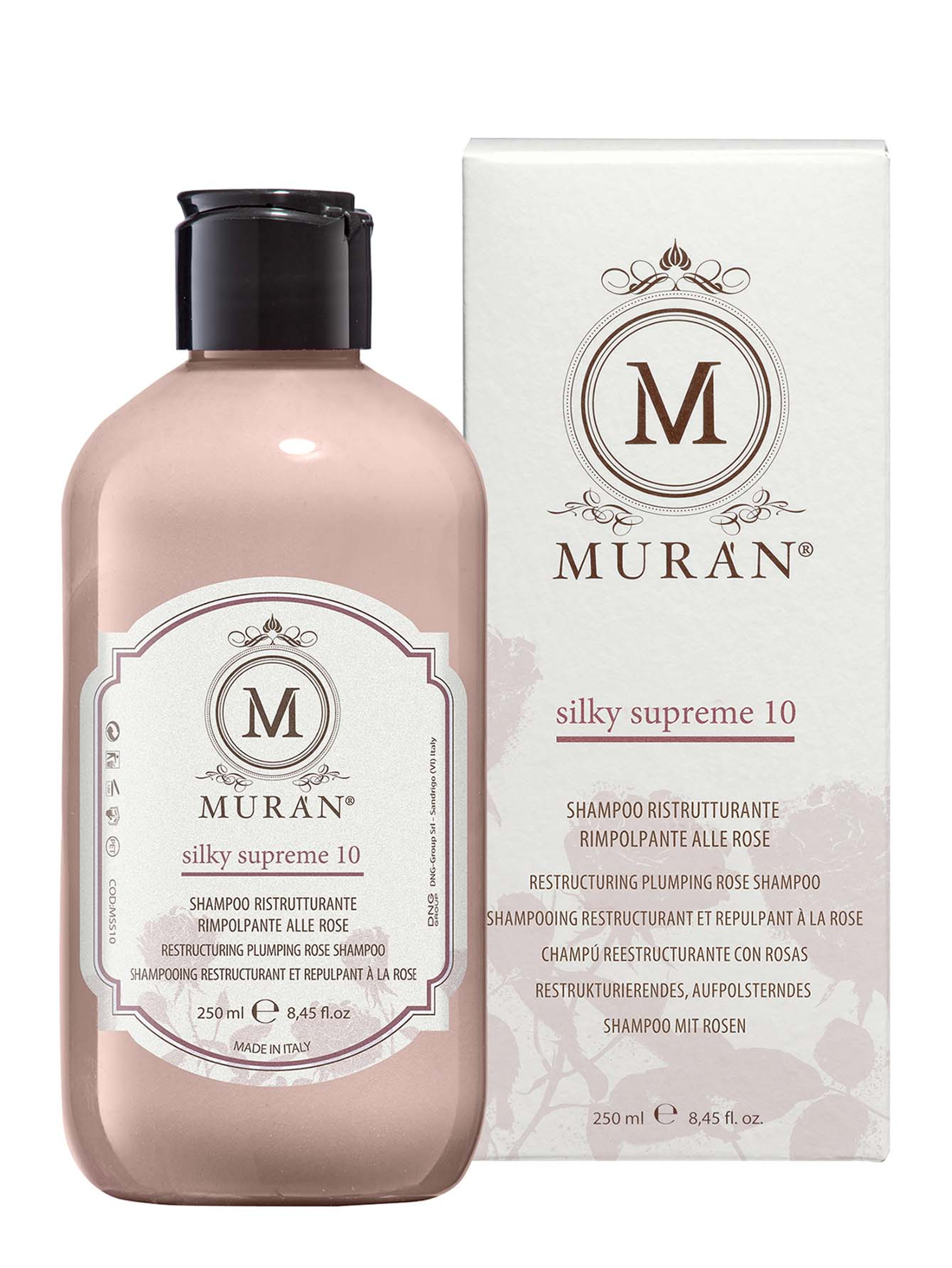 Реконструирующий шампунь Silky Supreme 10 Restructuring Plumping Rose Shampoo, 250 мл
