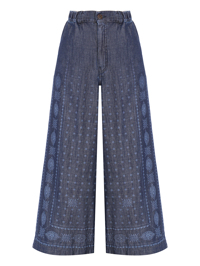Weekend Max Mara Брюки из денима с узором