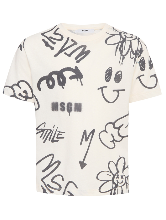 MSGM Футболка из хлопка с логотипом