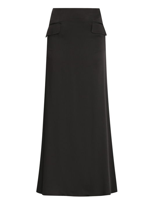 Alberta Ferretti Сатиновая юбка в пол