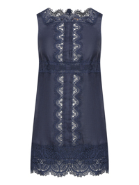 Ermanno Scervino Льняная туника с кружевом