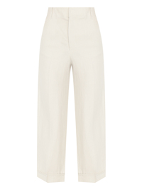 Max Mara Брюки из льна с подворотами