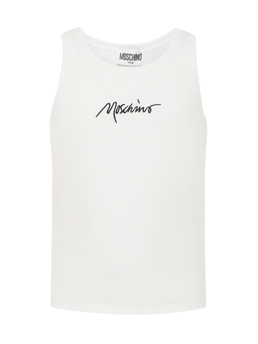Moschino Топ из хлопка с логотипом