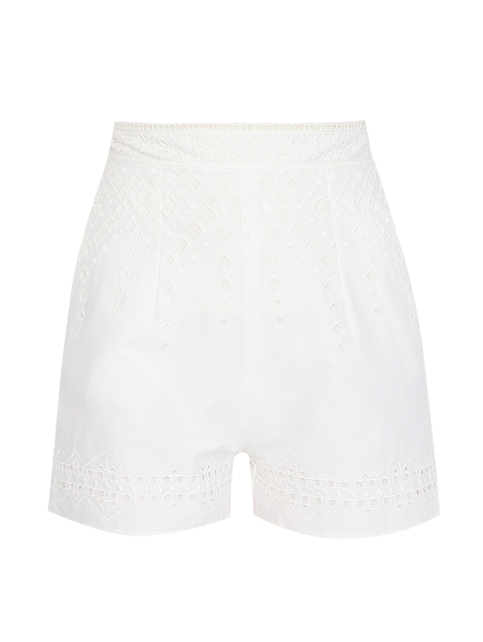 Ermanno Scervino Шорты из хлопка с вышивкой