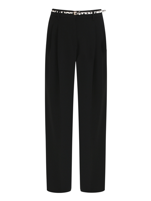 Max Mara Широкие брюки с поясом