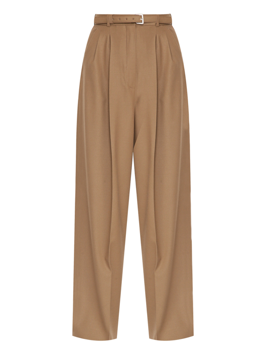 Sportmax Брюки из шерсти с ремнем в комплекте
