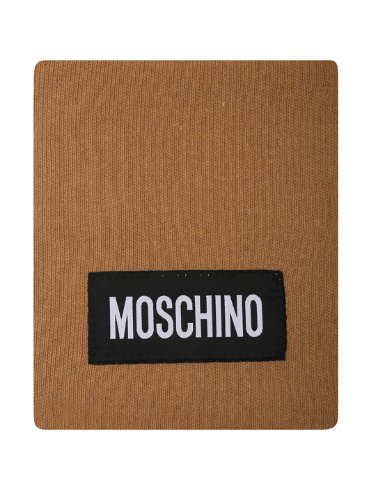 Moschino Шарф из смешанного кашемира с логотипом