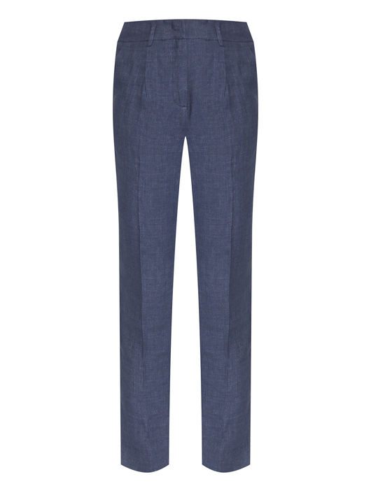 Weekend Max Mara Брюки из льна со стрелками