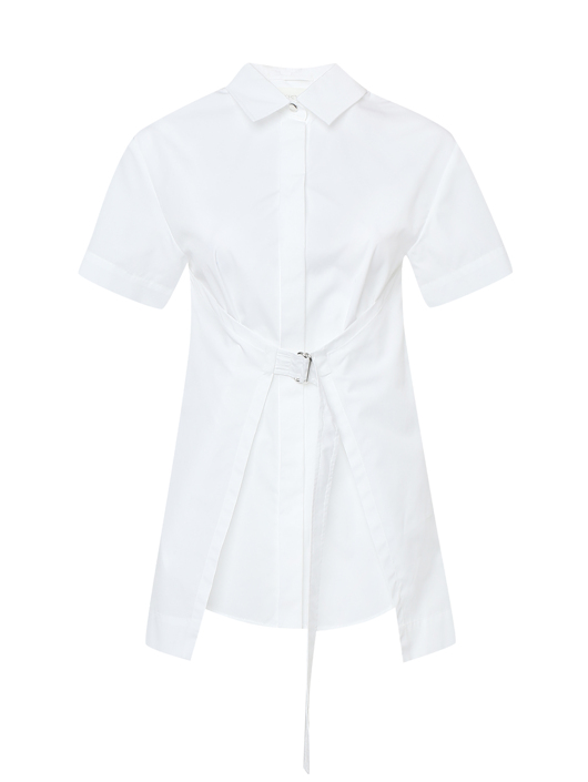 Sportmax Блуза из хлопка с поясом