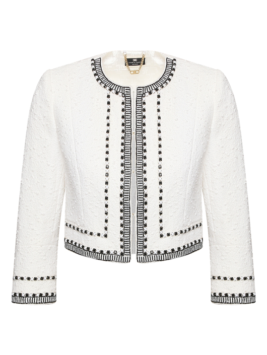 Elisabetta Franchi Укороченный жакет с декором