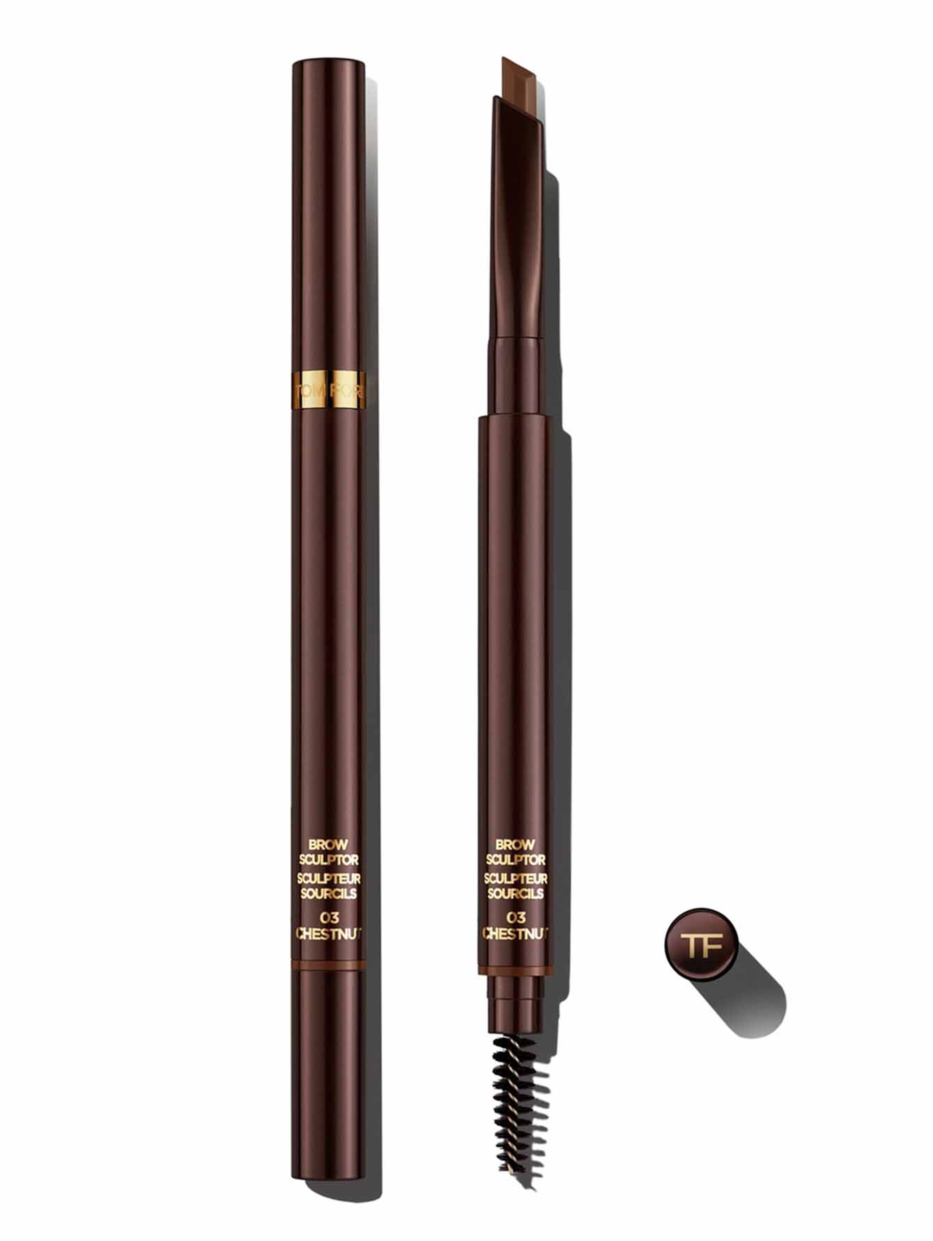 Карандаш для бровей с рефилом Brow Sculptor With Refill, 3 Chestnut