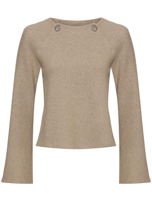 Max Mara Кашемировый джемпер с расклешенными рукавами