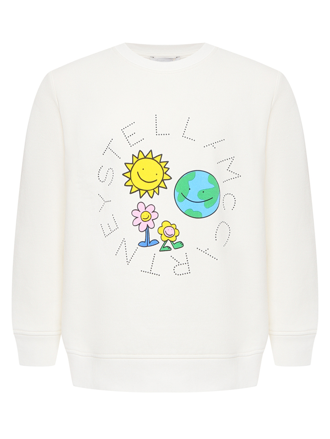 Stella McCartney kids Толстовка из хлопка с принтом