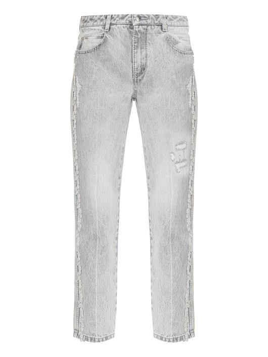 Ermanno Scervino Зауженные джинсы с потертостями