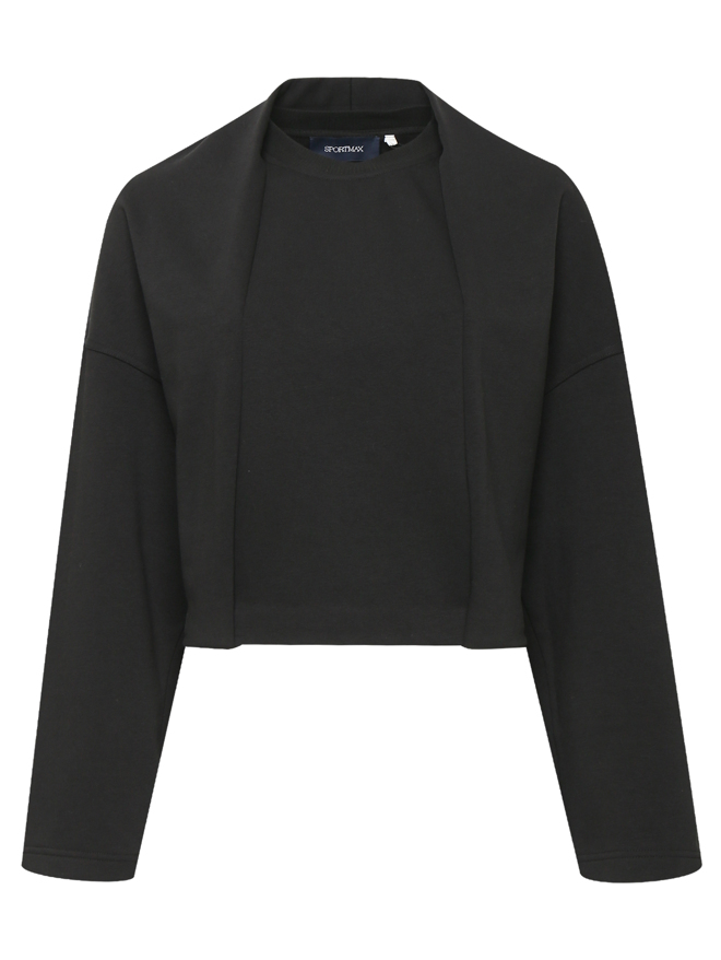 Sportmax Толстовка из хлопка с круглым вырезом