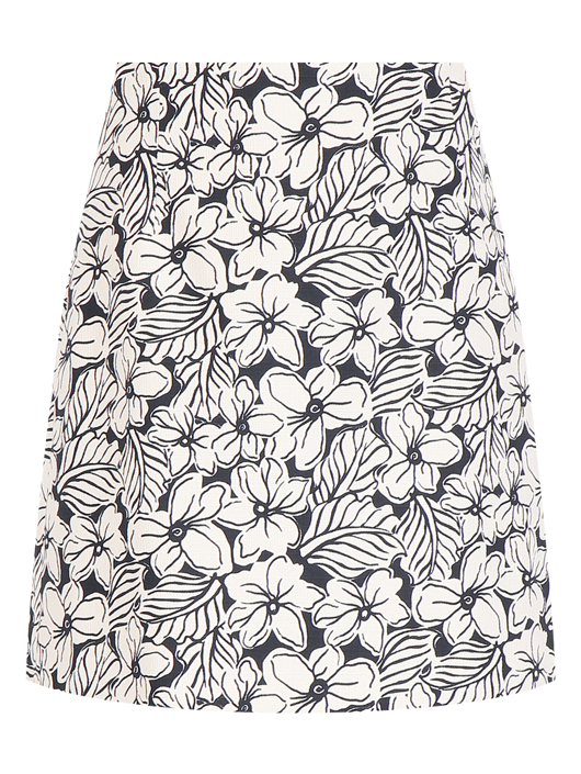 Weekend Max Mara Юбка из хлопка с узором