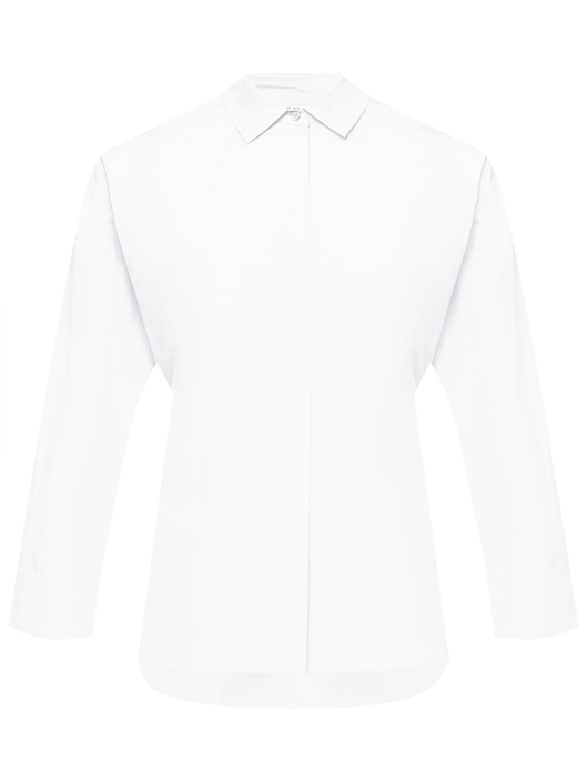 Max Mara Рубашка однотонная из хлопка