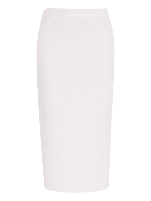 Allude Трикотажная юбка из шерсти и кашемира с разрезом
