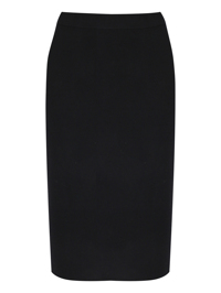 Allude Трикотажная юбка из шерсти и кашемира с разрезом