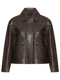 Weekend Max Mara Кожаная куртка на молнии