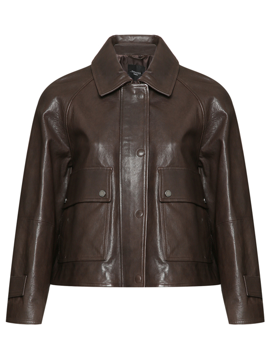 Weekend Max Mara Кожаная куртка на молнии
