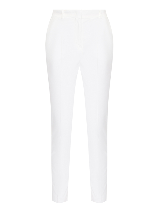 Max Mara Хлопковые однотонные брюки