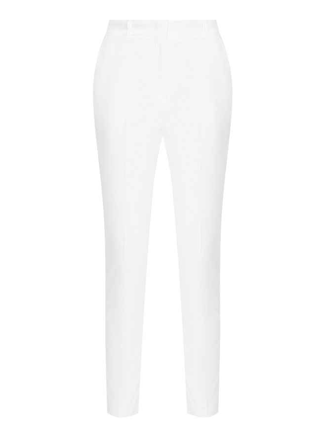 Max Mara Хлопковые однотонные брюки