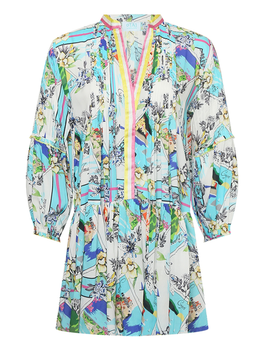 Taj By Sabrina Платье-мини с узором