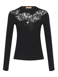 Ermanno Scervino Джемпер с кружевной вязкой
