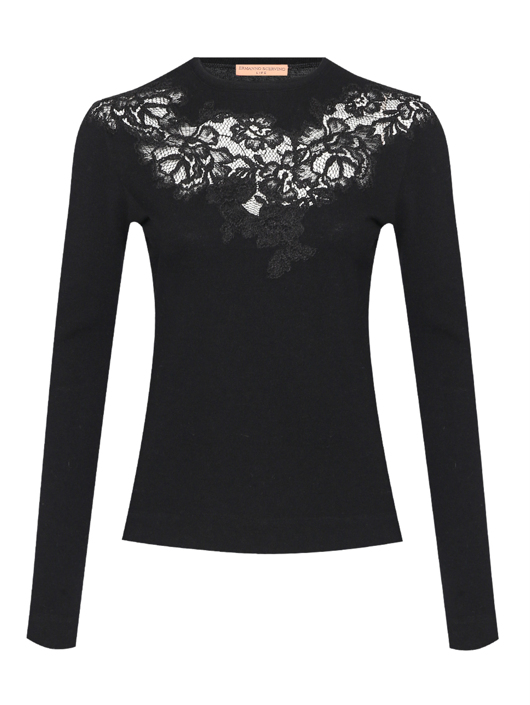 Ermanno Scervino Джемпер с кружевной вязкой