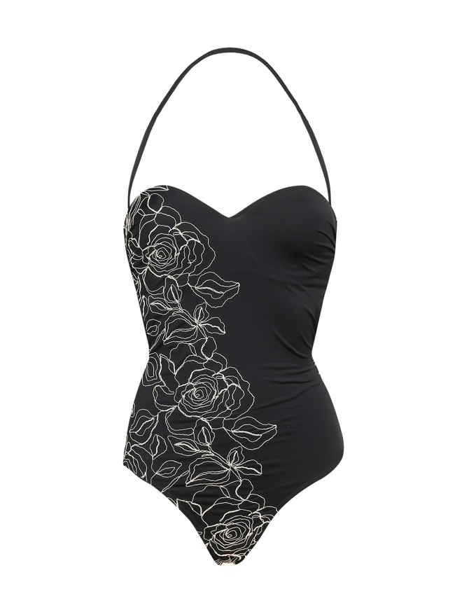 Ermanno Scervino Купальник слитный с вышивкой